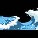 波にのまれるアニメーション