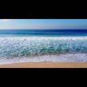 波が寄せる砂浜 その2