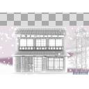 雪景色　たけと古風な建物