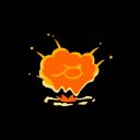 2Dアニメチックな爆発モーション その⑦