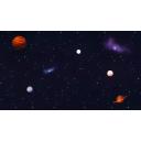 宇宙に浮かぶ地球のイラスト背景 フリー素材あそび ニコニ コモンズ