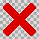 バツ印のイラスト ver.6