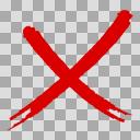 バツ印のイラスト ver.8