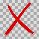 バツ印のイラスト ver.9
