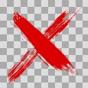 バツ印のイラスト ver.10