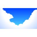 青空と雲のイラスト背景 フリー素材あそび ニコニ コモンズ