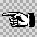 レトロな指差しイラスト ニコニ コモンズ