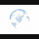 まわる地球　背景白　CG映像素材