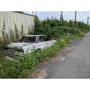 朽ち果てた廃車