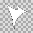 手描き 感情アイコン モノクロ 衝撃 ニコニ コモンズ