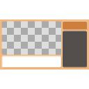 biimシステム風枠-01【黄-キャラなし用】