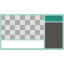 biimシステム風枠-01【緑-キャラなし用】
