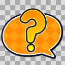 ？のフキダシ【フリー素材あそび】