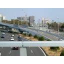 歩道橋から見た風景