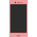 Android風スマホ型解説枠（黒画面）【赤】【画面サイズ16:9】（約950×1920）