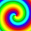 2000x2000 渦巻ゲーミンググラデーション その２（吹き出し）