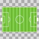 サッカーのコート【フリー素材あそび】