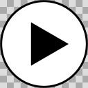 円形再生アイコン【黒】