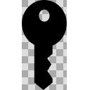 鍵アイコン【黒色】