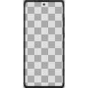GALAXY A52風フレーム(ブラック)