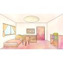 【背景】一人部屋01♀【フリー素材あそび】