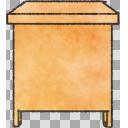 教卓の透過イラスト【フリー素材あそび】