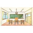 学校の教室のイラスト【フリー素材あそび】