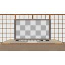 和室にこたつでノートパソコン【フリー素材あそび】