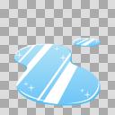 凍った水たまりのイラスト【フリー素材あそび】