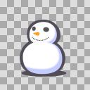 雪だるまのアイコン【フリー素材あそび】