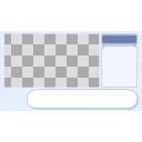 biimシステム風枠-04【青】