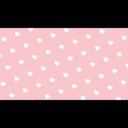 動く背景ループ ハート（白＆背景ピンク）