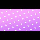 動く背景ループ ハート（白＆背景パープル）