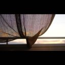 夕日と日除け