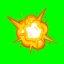 爆発、ボコボコのアニメーション（ループ）【フリー素材あそび】