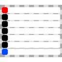 ドットな週間スケジュール表(文字無し)