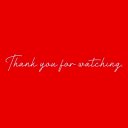 手書きふうThank you for watching.【アニメーション素材】RB