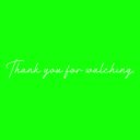 手書きふうThank you for watching.【アニメーション素材】GB