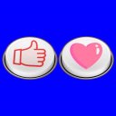 ニコニコとYou Tube併用ボタン　イイね・高評価【フリー素材あそび】