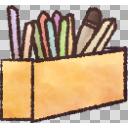文房具、ペン立てのイラスト【フリー素材あそび】