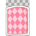 掛け布団のイラスト（ピンク）【フリー素材あそび】