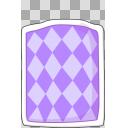 掛け布団のイラスト（紫）【フリー素材あそび】