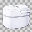 炊飯器（白）【透過PNG】