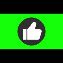 高評価ボタン（ダークモード）【アニメーション素材】GB