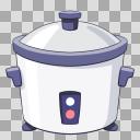 炊飯器s【透過PNG】