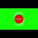 円形シンプルローディングVersion03 赤（ループ）