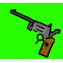 拳銃【鉄砲／銃／リボルバー】イラスト