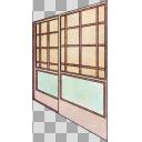 和室の扉（ななめ）【フリー素材あそび】