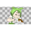カレーを食べるずんだもん