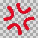 怒りのマーク【フリー素材あそび】